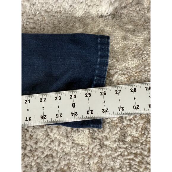 Spanx Size 30 The Signature Straight Denim Jeans Cotton Blend Pants Blue - Picture 6 of 11